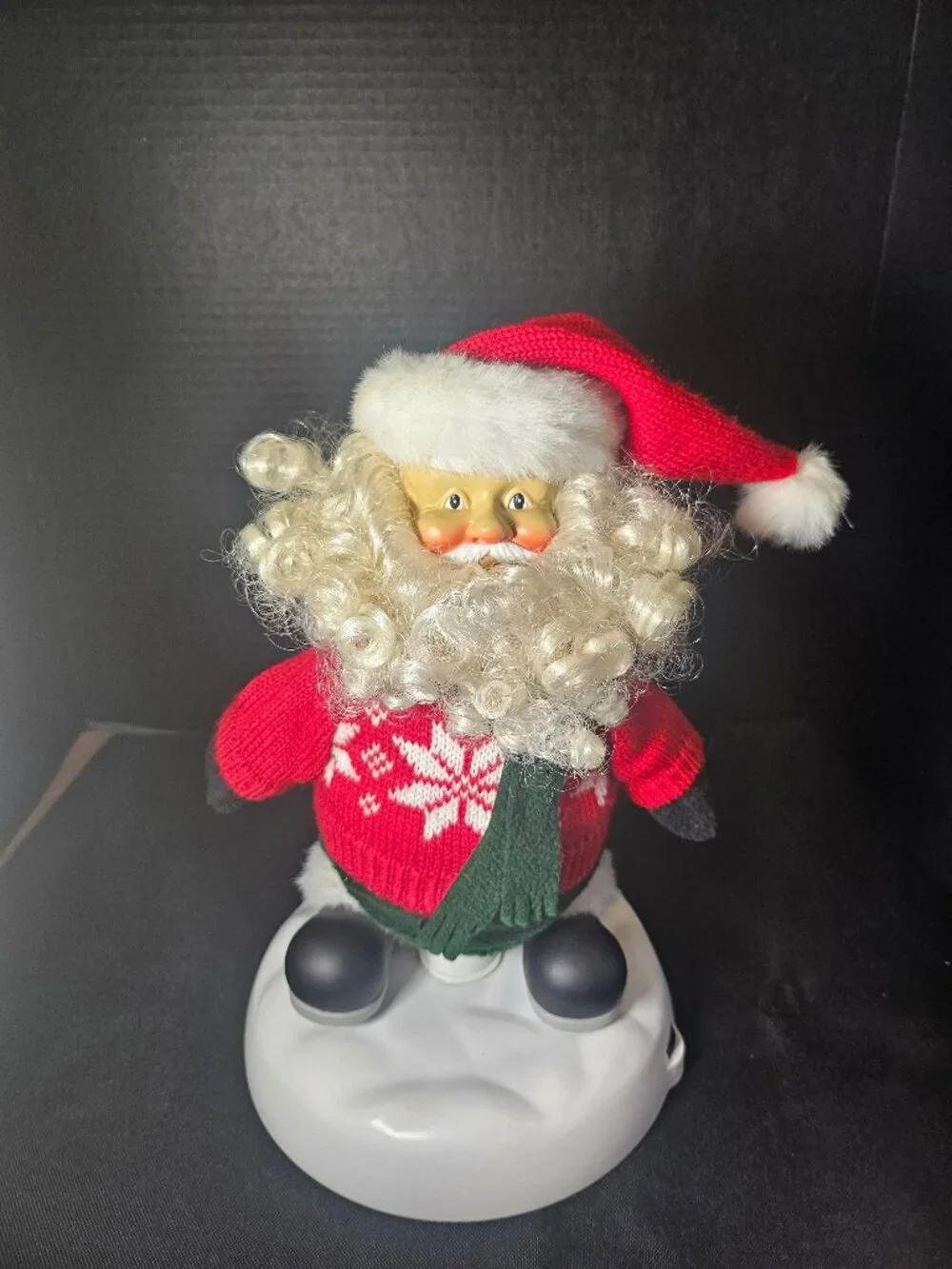 Vintage Jingle Bell Rock A Go Go Santa Animated Dancing Musical 12